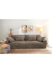 Jockenh&ouml;fer Big-Sofa JOCKENH&Ouml;FER GRUPPE "Space XL, B: 284 cm", braun (taupe 426, 18), B:284cm T:113cm, Korpus: 100% Polyester;Kissen: 100% Polyester, Sofas, Big-Sofa, Mega-Sofa mit Bettkasten & 4 Zierkissen