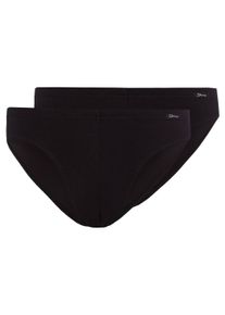 Slip Skiny "Slip 2er Pack", Herren, Gr. L, schwarz, Obermaterial: 95% Baumwolle CO. 5% Elasthan EL., Unterhosen Slip