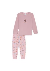 Schlafanzug Schiesser "Pyjama Kids Nightwear", M&auml;dchen, Gr. 140, pink (rosa), Obermaterial: 100% Baumwolle CO., Homewear-Sets Schlafanzug