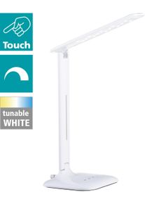 Eglo Tischleuchte "CAUPO", wei&szlig;, 1, H: 55cm, Leuchten, CCT, Tischleuchte