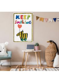 Leinwandbild LUCKYLINDE "Tigerente mit Herz", bunt (farbe bild(er): bunt), B:40cm H:60cm T:2cm, Canvas, Holzrahmen, Bilder, Leinwandbild, Exklusive JANOSCH Kindermotive