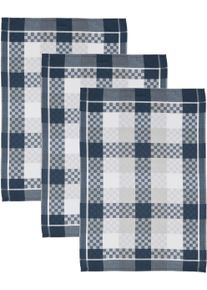 Geschirrtuch Ross "SUPERIOR", blau (marineblau, wei&szlig;, grau), B:50cm L:70cm, 100% Baumwolle, Geschirrt&uuml;cher, Geschirrtuch, aus 100% Baumwolle, 50x70 cm