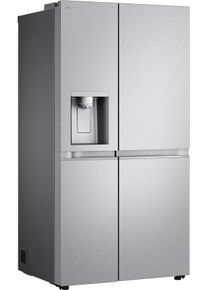 LG Side-by-Side, Energieeffizienz: C, silber (metal sorbet), B:91,3cm H:179cm T:73,5cm, K&uuml;hlschr&auml;nke, Eis-, Crushed Ice- und Wasserspender mit Wassertank, NoFrost, Side-by-Side