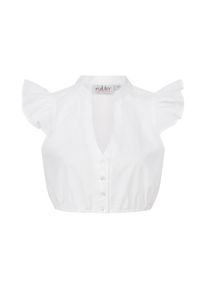 N&uuml;bler Dirndlbluse N&Uuml;BLER "Dirndlbluse kurzarm Valeria", Damen, Gr. 40, wei&szlig;, Obermaterial: 100% Baumwolle CO., Blusen Dirndlbluse