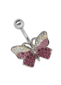 Adelia&acute;s Bauchnabelpiercing ADELIA&acute;S "Piercing Bauchnabelpiercing", pink (rosa), Piercings, Damen, Titan, Bauchnabelpiercing