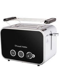 Russell Hobbs Toaster "Distinctions Schwarz 26430-56", schwarz (edelstahl, schwarz), B:18,6cm H:23,7cm T:31,7cm, Toaster, Toaster