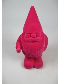 Weihnachtsfigur AM Design "Santa mit samtweichem Flock", pink, B:17cm H:55cm T:12cm, Kunststoff, Dekofiguren, Weihnachtsfigur, aus Kunststoff, H&ouml;he 55 cm, in verschiedenen Farben