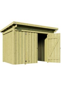 Ger&auml;tehaus Weka "Lagerhaus 607 A, kdi, 20 mm", braun (kesseldruckimpr&auml;gniert), Massivholz, Ger&auml;teh&auml;user, Ger&auml;tehaus