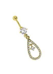 Adelia&acute;s Bauchnabelpiercing ADELIA&acute;S "Piercing Bauchnabelpiercing", gold, Piercings, Damen, Chirurgiestahl, Bauchnabelpiercing