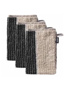 JOOP! Waschhandschuh JOOP "Waschlappen Doubleface 3er Pack" Gr. S, grau (grau signature lines), B:16cm, Obermaterial: 100% Baumwolle CO., Handt&uuml;cher, Waschhandschuh