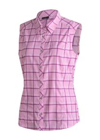Funktionsbluse Maier Sports "Sana sleeveless", Damen, Gr. 44, rosa (orchidee), 97% Polyester, 3% Elasthan, Blusen Funktionsbluse, &auml;rmellose Damen Bluse, sommerliches Blusen-Shirt, Karobluse, Reg. Fit