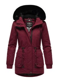 Wintermantel Navahoo "Wintermantel Olessaa", Damen, Gr. M, rot (bordeaux), Obermaterial: 100% Baumwolle CO. Obermaterial: Futter: 100% Polyester PES. 100% Polyester PES., M&auml;ntel Wintermantel