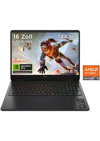 HP Gaming-Notebook "OMEN 16-ap AMD", schwarz (shadow schwarz), 32 GB RAM 1.000 GB SSD, Ryzen 9, Windows 11 Home, Notebooks, Gaming-Notebook