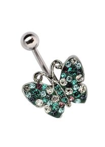 Adelia&acute;s Bauchnabelpiercing ADELIA&acute;S "Piercing Bauchnabelpiercing", blau (t&uuml;rkis), Piercings, Damen, Titan, Bauchnabelpiercing