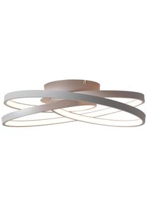 Brilliant Deckenleuchte "Labyrinth", grau, 1, &Oslash; 39,5cm H: 11,5cm, 1 Stk., Leuchten, &Oslash; 39,5 cm, ineinandergreifende Kreise, Metall/Acryl, Deckenleuchte
