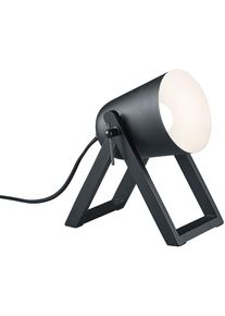REALITY LEUCHTEN Schreibtischlampe "Marc", schwarz (schwarz matt), 1, H: 21cm, 1 Stk., Leuchten, Tischleuchte, Lichtkegel frei positionierbar, Leuchtmittel wechselbar, Schreibtischlampe