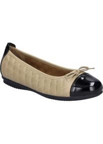 Ballerina Josef Seibel "Pippa 76, schwarz-beige", Damen, Gr. 36, schwarz (schwarz, beige), Obermaterial: 100% Rindsleder Leather cow., Schuhe Ballerina