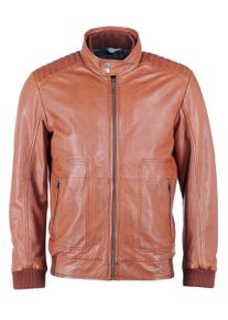 Lederjacke JCC "Lederblouson 3102164", Herren, Gr. 54, braun (cognac), Obermaterial: 100% Lammleder LEL. Futter: 100% Polyester PES., Jacken Lederjacke