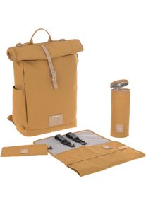 L&auml;ssig Wickelrucksack L&Auml;SSIG "Green Label, Rolltop, orange", Baby, Gr. B/H/T: 30cm x 46cm x 15cm, orange, Polyester, Rucks&auml;cke Wickelrucksack, PETA-approved vegan; zum Teil aus recyceltem Material