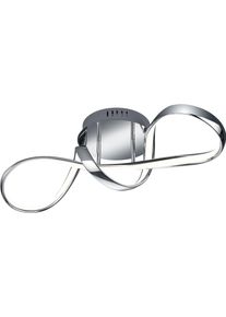 REALITY LEUCHTEN LED Deckenleuchte "Perugia", grau (chrom), 1, H: 22cm, 1 Stk., Leuchten, Dekorative Deckenlampe, dimmbar, neutralwei&szlig; 4000K, 3400 Lumen 28W, LED Deckenleuchte