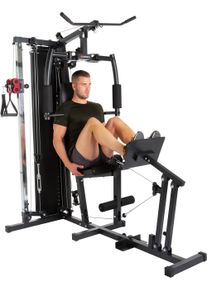 Kraftstation HAMMER "TX4", schwarz, KraftstationenB:120cm H:198cm L:210cm, Kraftstation, max. Benutzergewicht 120 kg, max. Trainingsgewicht 80 kg, B:120cm H:198cm L:210cm