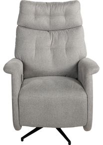 Relaxsessel DUO COLLECTION "Peralta", grau (steingrau), B:78cm H:107cm T:93cm, 100% Polyester, Sessel, Relaxsessel, integrierte Fu&szlig;st&uuml;tze, Stahlwellenunterfederung, 115 kg, 360 drehbar