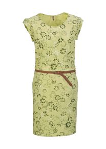 G.I.G.A. by Killtec Sommerkleid "GS 43 WMN DRSS", Damen, Gr. 34, Normalgr&ouml;&szlig;en, gr&uuml;n (hellgr&uuml;n), Obermaterial: 93% Baumwolle, 7% Viskose, G.I.G.A. DX BY KILLTEC, Kleider Sommerkleid, Sommerkleid mit Flechtg&uuml;rtel, All Over Print, Baumwolle, Taschen
