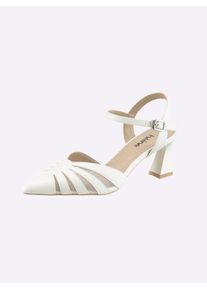 Pumps Heine, Damen, Gr. 37, wei&szlig;, Synthetik, Schuhe Pumps