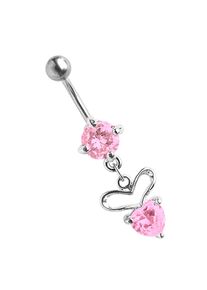 Adelia&acute;s Bauchnabelpiercing ADELIA&acute;S "Piercing Bauchnabelpiercing", pink (rosa), Piercings, Damen, Titan, Bauchnabelpiercing