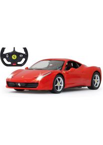 RC-Auto Jamara "Deluxe Cars, Ferrari 458 Italia, 1:14, rot, 2,4GHz", rot, Fernlenkfahrzeuge, KinderB:16,5cm H:9cm T:32,5cm, RC-Auto, mit LED-Licht, B:16,5cm H:9cm T:32,5cm