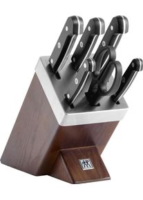 Messerblock Zwilling "Gourmet", braun (dunkelbraun), L:41cm, Messerbl&ouml;cke, Messerblock, selbstsch&auml;rfend