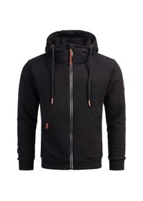 Sweatjacke Alessandro Salvarini "Alessandro Salvarini Herren Sweatjacke AS292", Herren, Gr. XL, schwarz, Obermaterial: 65% Baumwolle CO. 35% Polyester PES., Sweatjacken Sweatjacke