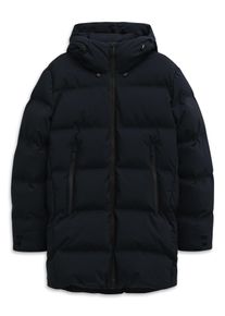 Parka Bugatti "Rainseries", Herren, Gr. 54, 390, marine, 100% Polyester, unifarben, regular fit, gerader Abschluss, Jacken Parka, wasserdicht, atmungsaktiv und mit Kapuze