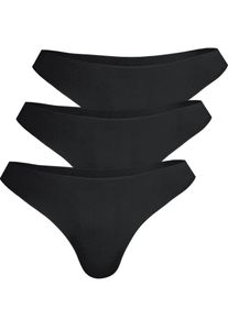 String Nina von C. "3er Pack Damen String Secret", Damen, Gr. 38, schwarz, Obermaterial: 95% Polyamid PA. 5% Elasthan EL., Unterhosen String