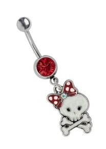 Adelia&acute;s Bauchnabelpiercing ADELIA&acute;S "Piercing Piercing Bauchnabelpiercing", rot, Piercings, Damen, Titan, Bauchnabelpiercing