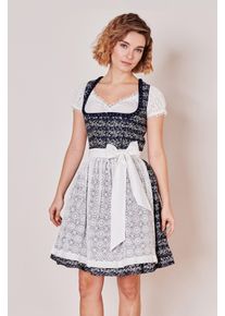 Kr&uuml;ger Dirndl KR&Uuml;GER "Dirndl Minna (50cm)", Damen, Gr. 36, blau, Obermaterial: 100% Baumwolle CO., Kleider Dirndl