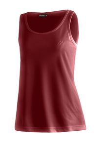 Funktionsshirt Maier Sports "Petra", Damen, Gr. 44, weinrot, 100% Polyester, Rundhals, Shirts Funktionsshirt, Damen Top, leichtes &auml;rmelloses Shirt, Rundhals, Regular Fit