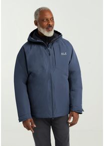 Daunenjacke Jack Wolfskin "ICECAPE 2L DOWN INS JKT M RDS", Herren, Gr. L (52), blau (midnightsky), Obermaterial: 100% Polyester. F&uuml;llung: 90% Entendaune, 10% sonstige Fasern, Jacken Daunenjacke