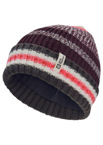 Beanie Jack Wolfskin "NIGHT HIKER BEANIE K", Kinder, Gr. M, amaranth, Obermaterial: 100% Polyacryl. Futter: 100% Polyester, M&uuml;tzen Beanie