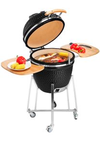 Keramikgrill Buschbeck "Kamado", schwarz, B:130cm H:121cm T:72cm, Grills, Keramikgrill, BxTxH: 130x72x121 cm