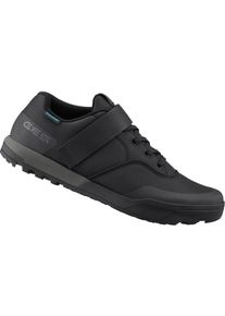 Fahrradschuh Shimano "MTB - Fahrradschuhe GE500, Black", Herren, Gr. 46, schwarz, Obermaterial: 100% Synthetik synthetic., Schuhe Fahrradschuh