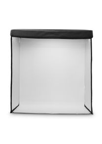 Hama Falthintergrund "Mini-Fotostudio-Set f. Produktbilder (faltbar, LED-Ringlicht, 50x50cm)", wei&szlig;, B:50cm H:50cm L:50cm, Fotohintergr&uuml;nde, Falthintergrund