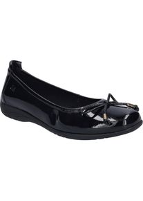 Ballerina Josef Seibel "Fenja 09, black-black", Damen, Gr. 38, schwarz (schwarz, schwarz), Obermaterial: 100% Rindsleder Leather cow., Schuhe Ballerina