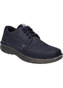 Schn&uuml;rschuh Josef Seibel "Alan 09, indigo", Herren, Gr. 43, blau (indigo), Obermaterial: 100% Rindsleder Leather cow., Schuhe Schn&uuml;rschuh