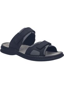 Sandale Josef Seibel "Max 75, schwarz-kombi", Herren, Gr. 41, schwarz (schwarz, kombi), Obermaterial: 80% Rindsleder Leather cow. 20% Textilmaterial TEXMAT., Schuhe Sandale