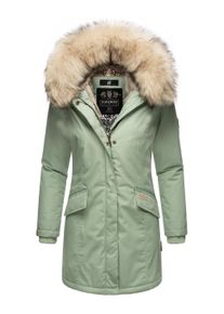 Wintermantel Navahoo "Wintermantel Cristal", Damen, Gr. M, gr&uuml;n (smokey mint), Obermaterial: 65% Polyester PES. 35% Baumwolle CO. Obermaterial: Futter: 100% Polyester PES. 100% Polyester PES., M&auml;ntel Wintermantel