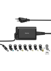 Hama Notebook-Netzteil "Universal-Notebook-Netzteil, 15-19V/65W 8 Notebookstecker", schwarz, B:22,9cm H:14,3cm T:4,1cm, Netzteile, Notebook-Netzteil