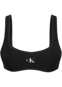 Bustier-Bikini-Top, Damen, Gr. XXL (46), N-Gr, schwarz, Jersey, Elasthan, Calvin Klein Swimwear, unifarben, Bikini-Oberteile Bustier-Bikini-Top, K&ouml;rpernahe Passform