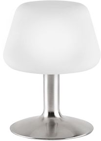 Paul Neuhaus LED Tischleuchte "Till", grau (stahlgrau), 1, &Oslash; 15cm H: 20cm, 1 Stk., Leuchten, 3-Stufen Touchdimmer, LED Tischleuchte