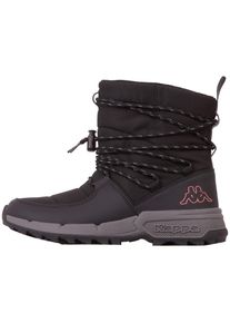Winterboots Kappa, Damen, Gr. 41, rosa (schwarz, schwarz ros&eacute;), Synthetik, Textil, clean, Schuhe Winterboots, f&uuml;r kalte Tage und Schmuddelwetter